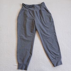 old navy ♡ powersoft high rise legging joggers heather gray large